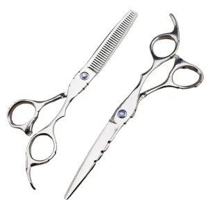6CR Foreign Trade Personalized Stainless Steel 6inch Reusable Straight Hair Scissors XY 6.0 Model Bangs Thinning China Made