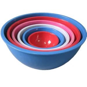 6pcs/set Assorted Colorful Nested Melamine Mixing Bowl Set