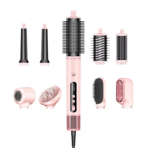 7 in 1 Air Styler Professional Hair Dryer Brush Set Salon Grade High Speed BLDC Ionic Blowout Brush for Fast Drying Styling