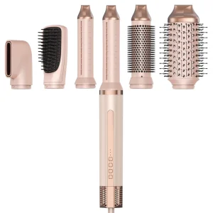 7 in 1 Multifunctional Electric Ceramic LED Hair Dryer Brush Auto Curler Hot Comb with Hotel Use Hair Styling Tools