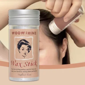 75g Matte Anti Frizz Hair Wax Stick Refreshing Non Greasy Moisturizing Styling Cream for Smooth Rough Hair Fixed Hairstyle