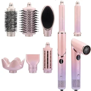 8 in 1 Hair Styler Multifunctional High Speed Hair Dryer Set Secador De Cabelo Hair Styling Multi Styler Curler Ionic Blow Dryer