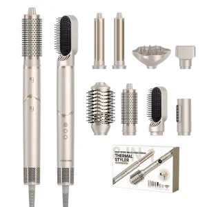 8 in 1 Hair Styling Tools for Salon Hot Air Hair Styler Professional Hair Straightener and Hair Brush Set Electric Styling Tools