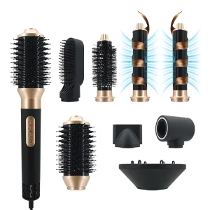 8 in 1 Multi Hair Styling Tools Hair Curler Straightener Comb Diffuser 8 in 1 Electric Hair Dryer Brush