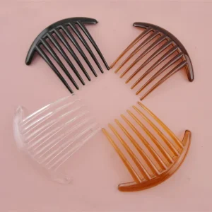 8.5cm*10.5cm Big 7 Teeth Plastic Hair Combs for Long Hair Plain Side Comb for Handmade DIY Women Headpieces