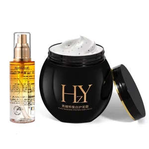 800ml Caviar Hair Mask Cream & 90ml Hair Essential Oil Spray Nourishing Hydrating Lotion for Dry Hair Milk Care