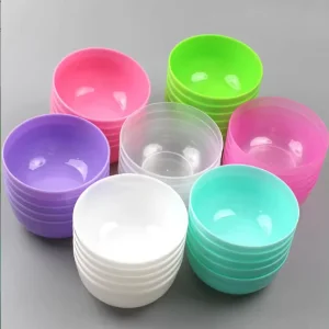 88*42mm 160ml Colorful Plastic PP Facial Mask Mixing Bowl DIY Beauty Salon Soft Bowl