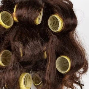 8PCS Hair Curling Tools 4cm DIY Hair Curlers Salon Self Grip Volume Heatless Large Hair Rollers