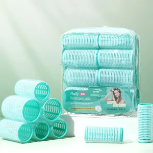 8Pcs DIY Styling Tools Self Adhesive Hair Curling Large Medium Small Combination Hair Rollers for Nylon Hair Curlers C294