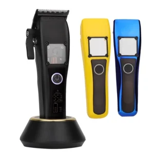 9500RPM Vector Motor Professional Hair Clipper for Men G28 DLC Blade with Base Charger Hair Trimmers LCD Hair Cutting Machine