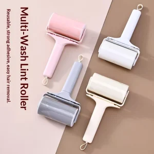 A0086 Manual Plastic Hair Sticker Roller Washable Large Clothes Dedusting Brush