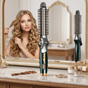 AINI Professional Portable Electric Curling Iron with PTC Heating and LED Temperature Display Hotel Use Women’s Hair Curler