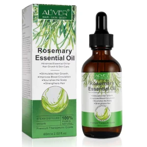 ALIVER 60ml Pure Natural Rosemary Essential Oil for Nourishing Scalp Hair Growth & Skin Care