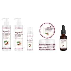 ARGANRRO BRANDED Private Label Biotin Coconut Hair Conditioner Hair Care Set Smoothing Hair for Ladies