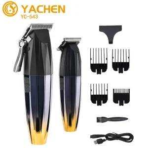 Adjustable Cordless Professional T Blade Trimmer Barber Hair Cut Machine Rechargeable Electric Hair Clippers for Men