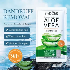 Adult Aloe Anti Dandruff Repairing Lightweight Shampoo Concentrated Formula Unisex Improves Hair Texture Soft Natural