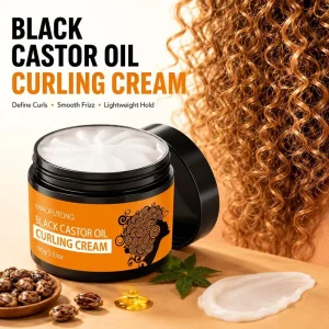 Advanced Herbal Curl Defining Cream & Leave in Conditioner with Long Lasting Moisturizing for Bouncy Curls and Frizz Control
