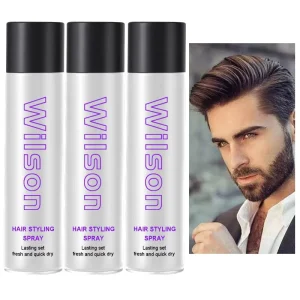 Aerosol Cosmetics Logo Custom Hair Glue Spray Lace Glue Remover Hair Fixing Spray Edge Hair Styling Spray Customized