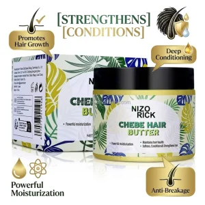 African Chebe Powder Hair Butter Anti Breakage Repair Damaged Hair Moisturizer Nourishing Afro Hair Care Cream Custom Logo OEM
