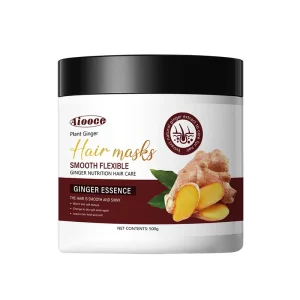 Aiooce Hair Care Private Label Professional Natural Organic Ginger Extrect Smoothing Repair Damaged Hair Mask