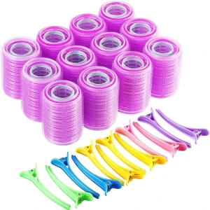 Air Bangs Curling Iron DIY Hair Rollers Set Heatless Hair Curlers with Hairpin Hair Styling Tools