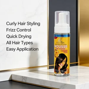All Natural Strong Hold Unisex Curly Hair Foam Mousse with Organic Ingredients