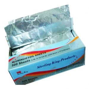 Aluminum Foil Paper Pop up 500 Sheets for Salon Hairdressing Embossed Foil for Hair Coloring Food Treatment