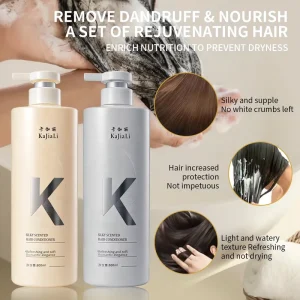 Amino Acid and Keratin Nourishing Anti Dandruff Cream Shampoo for Damaged and Dry Hair 2-in-1 Formula Unisex Adults for Home Use