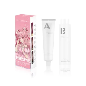 Ammonia-Free Herbal Formula Cream Semi-Permanent Hair Dye Set for Men and Women Green Liquid Powder for Home Hair Care