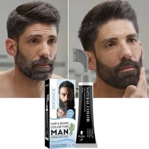 Ammonia Free Permanent Hair Beard Dye Color Set for Beard and Mustache for Men