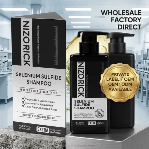 Anti Dandruff Shampoo 1% Selenium Sulfide Itch Relief Scalp Care Moisturizing Shampoo for Oily Hair Private Brand