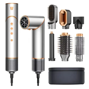 Anti Frizz 200M Negative Ion Hair Dryer 7 in 1 Multi Functional Hair Care Blow Dryer Damaged Hair Repair Styler