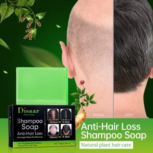 Anti Hair Loss Shampoo Bar for Hair Growth & Regrowth Natural Ginger & Polygonum Herbal Shampoo Soap for Thinning Hair