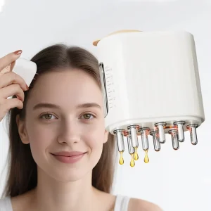 Anti Hair Loss Treatment Scalp Massager Electric Follicle Activator Growth Stimulant Oil Serum Applicator Comb Device Dispenser