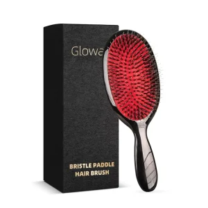 Anti Static Detangler Styling Hairbrush Hair Extension Brush Boar Bristles Massage Detangling Hair Brush for Women