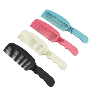 Anti Static Fine Tooth Plastic Handled Combs for Hair Salons Three Color Flat Top Combs Slicked Back Combs Stylist Exclusive