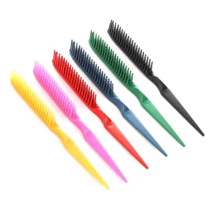 Anti Static Hairdressing Comb Plastic Cutting Combs Pointed Tail Three Row Comb