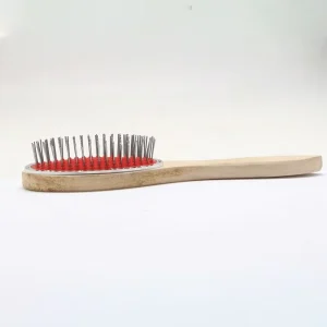 Anti Static Soft Detangle Hairbrush Red Color Hair Brush Hair Extension Loop Brush Wig Brush