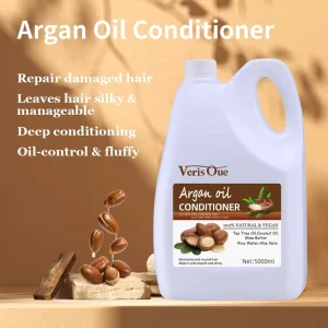 Argan Coconut Hair Conditioner Deep Repair Nourishing Smoothing 5000ml Bulk Private Label Salon OEM