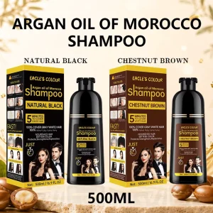 Argan Oil Extract Natural Cover White Gray Black Brown Hair Dye Hair Color Hair Color Shampoo