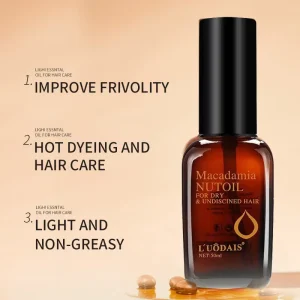 Argan Oil Hair Care Anti Frizz Essential Oil for Dry Frizzy Hair Silky Texture Repairs Damage Deep Smoothing