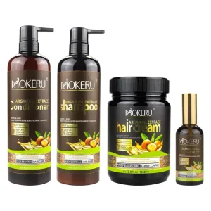 Argan Oil Hair Nourishing Shampoo Hair Care Set Products Conditioner Deep Moisturizing Hair Oil