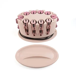 Automatic Cordless Electric Hair Curler with LED Temperature Display Home Use Hair Heat Styling Tool Rotating Style Curlers