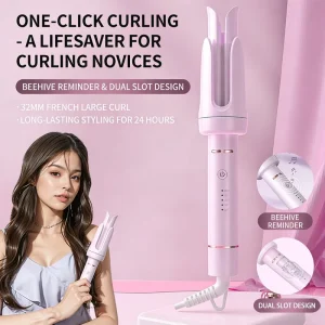 Automatic Hair Curler 28 32mm Portable Hair Curling Iron Perm Big Roll Big Wave 5 Temperature Settings