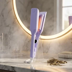 Automatic Hair Curler with Adjustable Heat Settings Negative Ion Function 65W Digital Display for Salon Home Use
