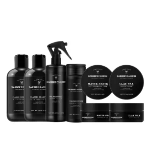 BARBER’S PASSION Private Label Barber Salon Supplies Classic Men’s Hair Care & Styling Products Hair Care Set for Men
