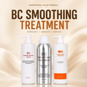 BC Smoothing Treatment Set Hair Straightening and Repair System for Frizz Control