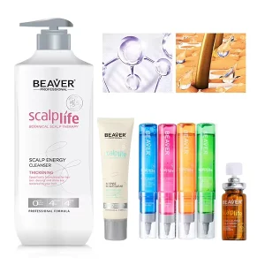BEAVER Anti Hair Loss Treatment Thickening Refreshing Shampoo Anti Hair Loss Serum Hair Growth Shampoo Kit