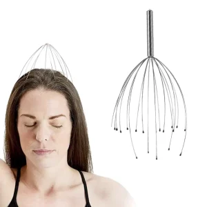 BISD K101 IPX7 Waterproof Electric Cordless Handheld Head Scratcher Scalp Massager Spa Hair Growth Brain Relaxation