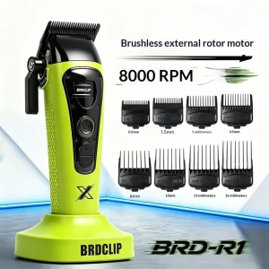 BRD R1 External Rotor Brushless Motor Barber Machine Electric Clipper Dual Purpose Strong Power Hair Clipper With Fade Blade
